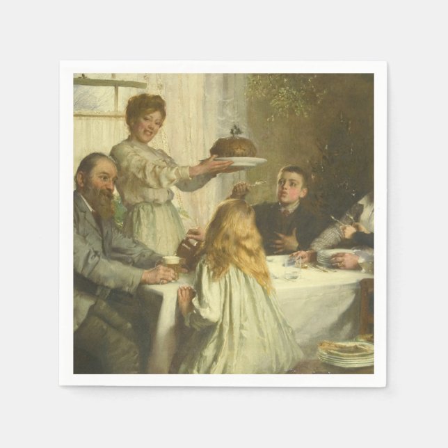 Pappra Napkins James Clark - jul Pappersservett (Framsidan)
