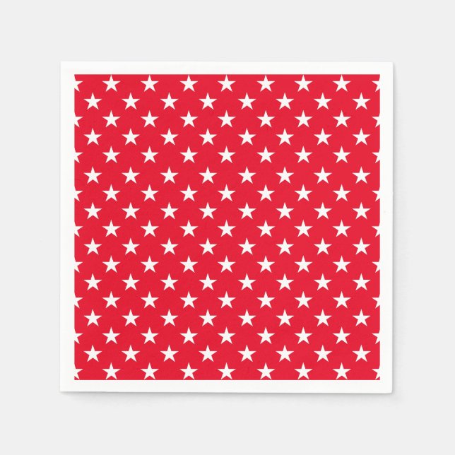 Pappra Napkins-Patriotic Stars Pappersservett (Framsidan)