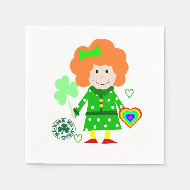 Pappra Napkins St. Patrick's Day Pappersservett (Framsidan)