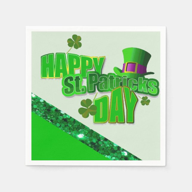Pappra Napkins St. Patrick's Day Pappersservett (Framsidan)