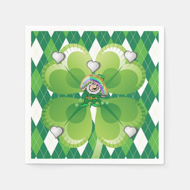 Pappra Napkins St. Patrick's Day Pappersservett (Framsidan)