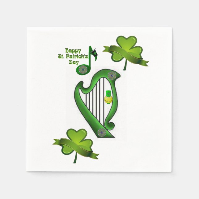 Pappra Napkins St. Patrick's Day Pappersservett (Framsidan)