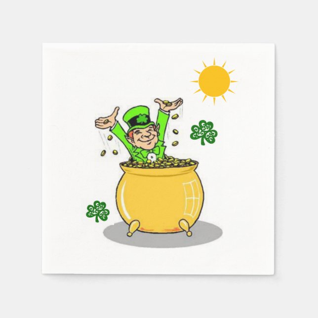 Pappra Napkins St. Patrick's Day Pappersservett (Framsidan)