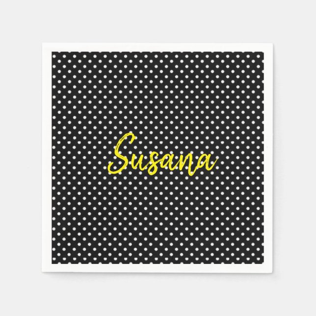 Pappra Napkins Susana Polkadot Pappersservett (Framsidan)