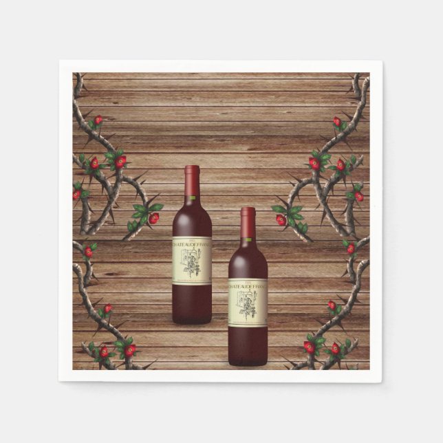 Pappra Napkins Vin Pappersservett (Framsidan)