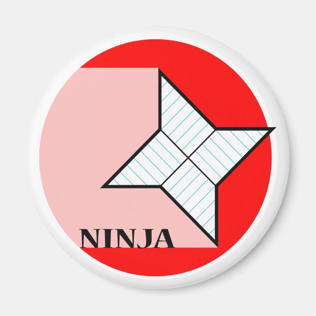 Pappra Ninja Star Magnet (Framsidan)