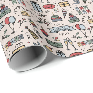 Pappra om återställande av födelsedag i Mönster Presentpapper