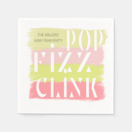 Pappra Party Monogram för moderna år Pappersservett