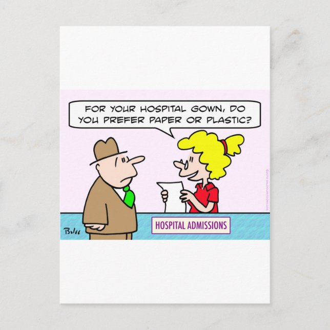 pappra plastinläggningar för sjukhusgåva vykort (Framsida)