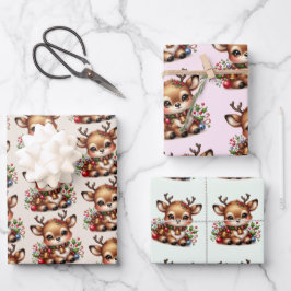 Pappra platta Lakan-3-set för renare jul