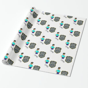 Pappra poliskvinnor presentpapper