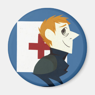 Pappra Porträtt Magnet