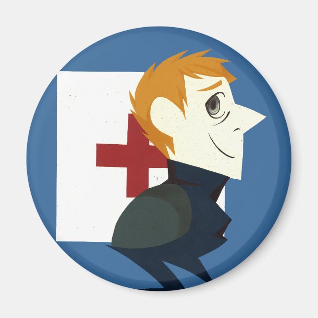 Pappra Porträtt Magnet (Framsidan)