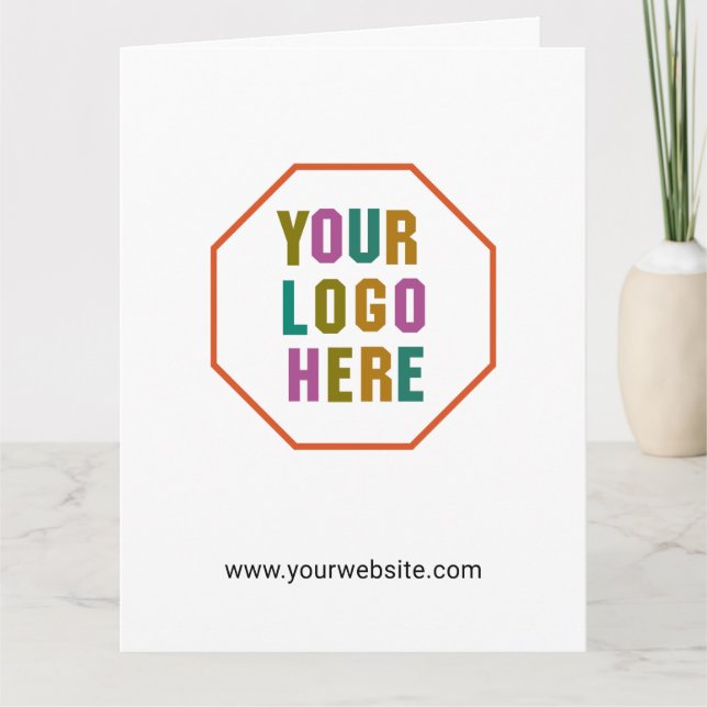 Pappra presentsäckar med anpassningsbarnas logotyp kort (Framsida)