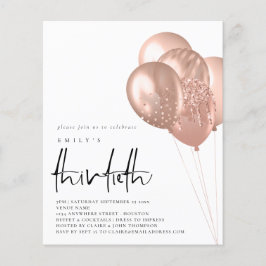 PAPPRA Ro-ballonger QR-kod 30:e Party Flygblad
