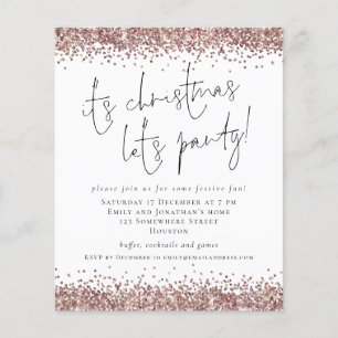 PAPPRA Ro Guld Glitter - jul Party Flygblad