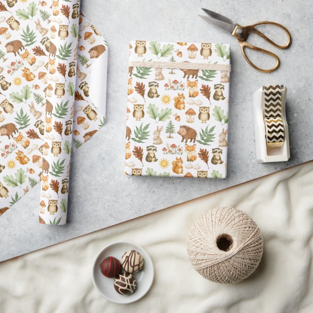 Pappra rullar för avverkning av Mönster i Cute Woo Presentpapper (Hantverk)