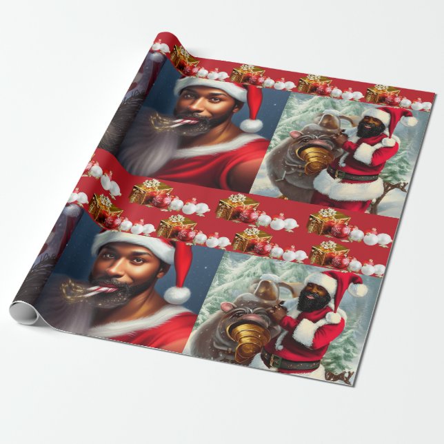 Pappra Santa Baby Wrapping Presentpapper (Utrullad)