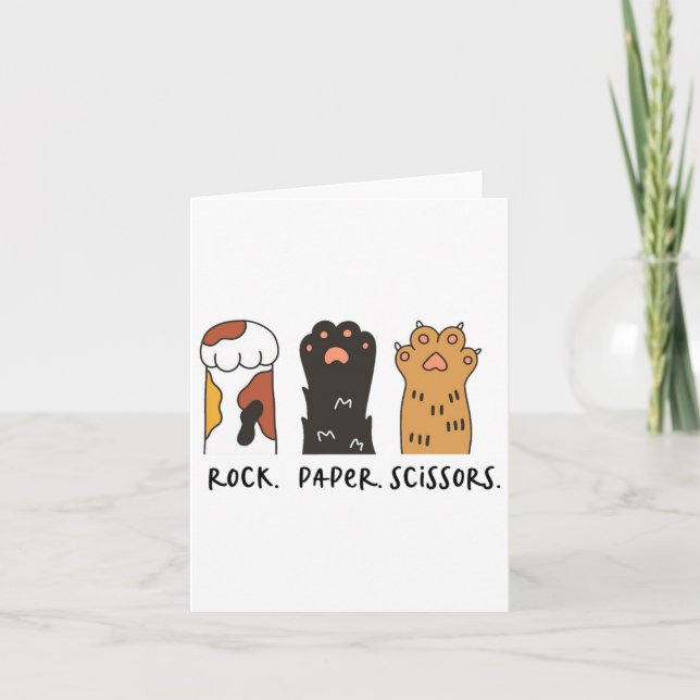 Pappra saxar i Sten Cat Cat Cat Tassar Kids T Kort (Framsida)