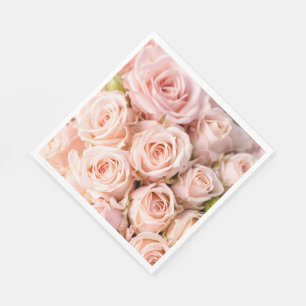 Pappra Servett-Rodnad rosa ros Pappersservett