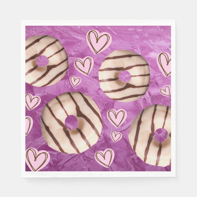 Pappra servetter av färglös Lila (Framsidan)