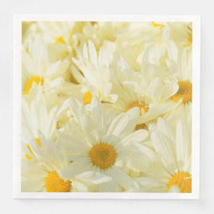 Pappra servetter för daisyblommor