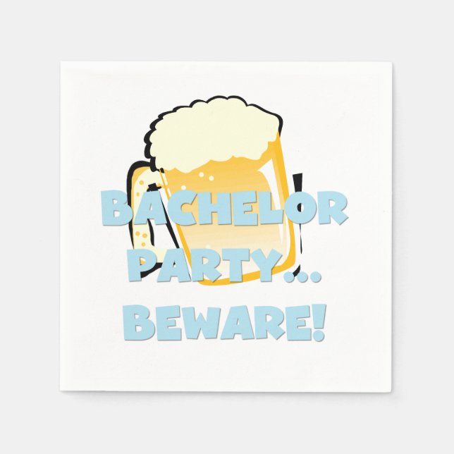 Pappra servetter för engångsbruk från Bachelor Par (Framsidan)