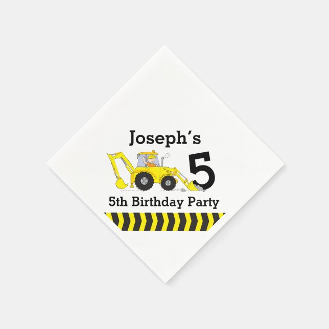 Pappra servetter för födelsedagsfest av barn (Hörn)