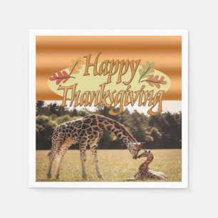 Pappra servetter för happy thanksgiving
