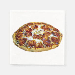 Pappra servetter "för peperoniPizza" design