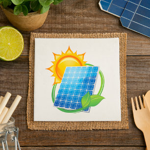 Pappra servetter för solenergi