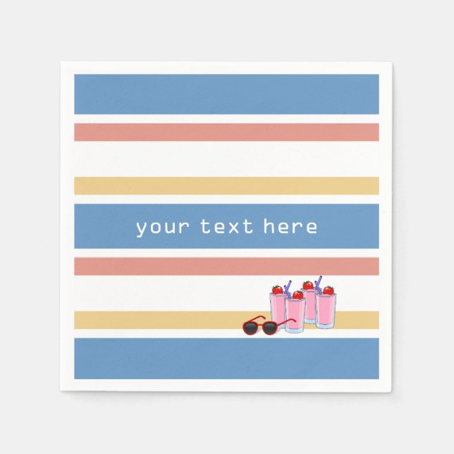 Pappra servetter för sommarRoligt (Framsidan)