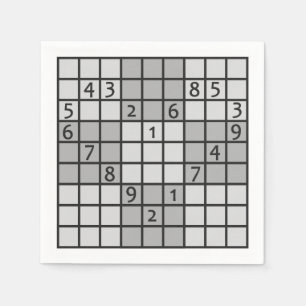 Pappra servetter för SUDOKU