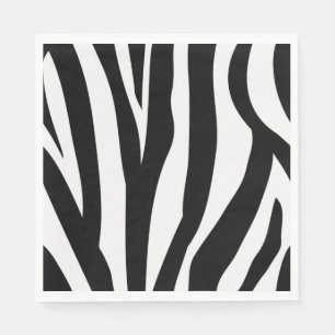 Pappra servetter för zebra tryck