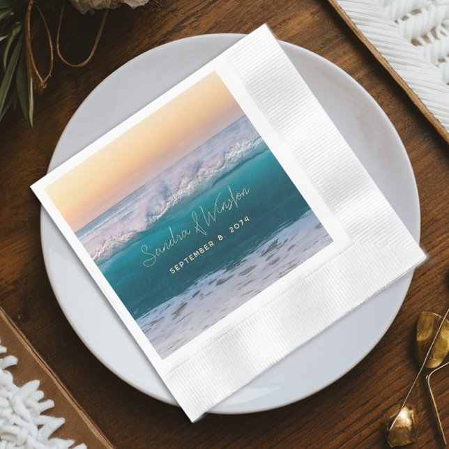 Pappra servetter från Ocean Sunrise-bröllop (Skapare uppladdad)