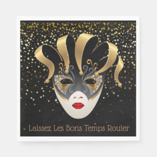 Pappra servetter Mardi Gras-L5At den bra tidrullen