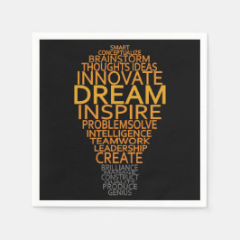 Pappra servetter med inspirationsljus