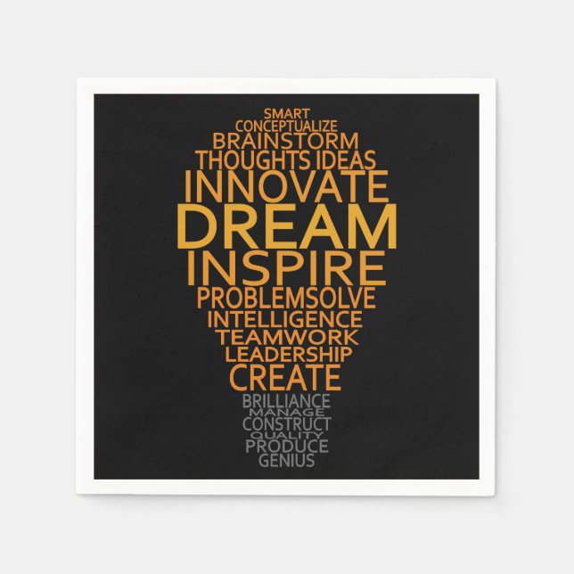 Pappra servetter med inspirationsljus (Framsidan)