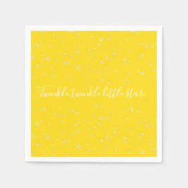 Pappra servetter med skraplning av små stjärnor