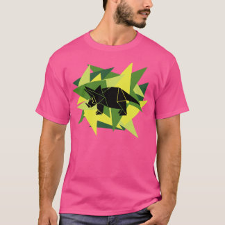Pappra Shards Origami Triceratops T Shirt