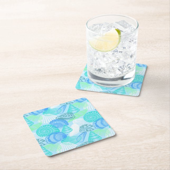 Pappra snäckor Underlägg Papper Kvadrat (Insitu)