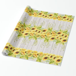 Pappra solblommor Gift Wrapping Presentpapper
