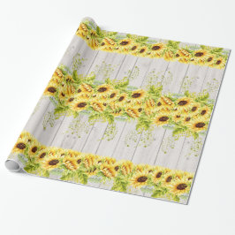 Pappra solblommor Gift Wrapping Presentpapper