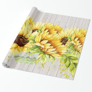 Pappra solblommor Gift Wrapping Presentpapper
