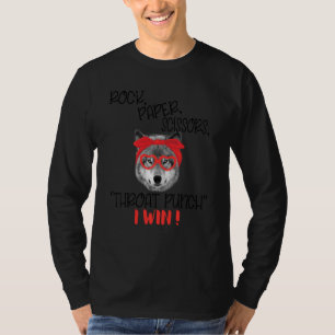 Pappra Sten-saxar Throat Slår I Win T Shirt