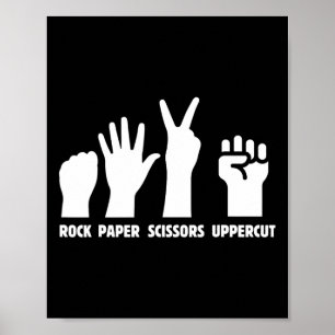 Pappra Sten-saxar Uppercut Boxing Martial Arts K Poster