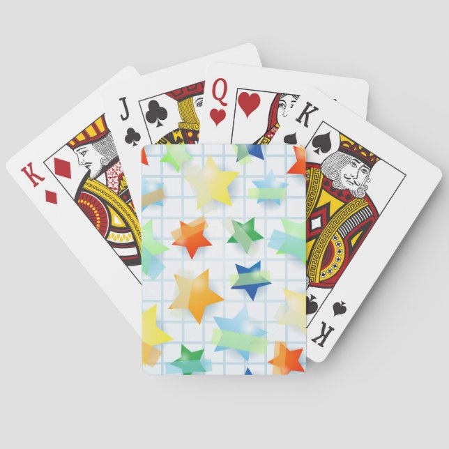 Pappra stjärnor casinokort (Baksidan)