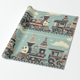Pappra tåg-födelsedag presentpapper