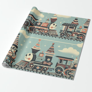 Pappra tåg-födelsedag presentpapper