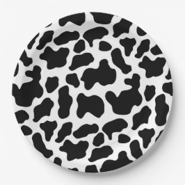 Pappra Tallrikar - Cow Mönster